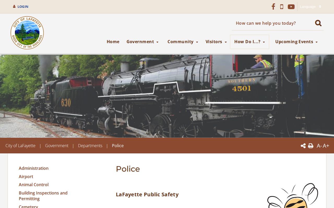 LaFayette Police Department city arrest records source for Walker County busted mugshots